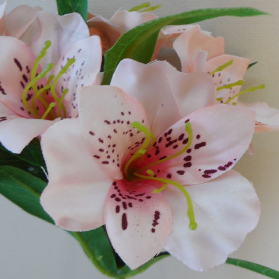 Artificial Alstroemeria Stem Blush Pink 48cm Artificial Flowers
